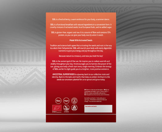 SOL – активирана гранола с тиквено семе и портокал