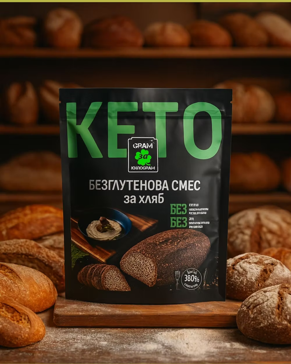 Смес за Безглутенов КЕТО Хляб