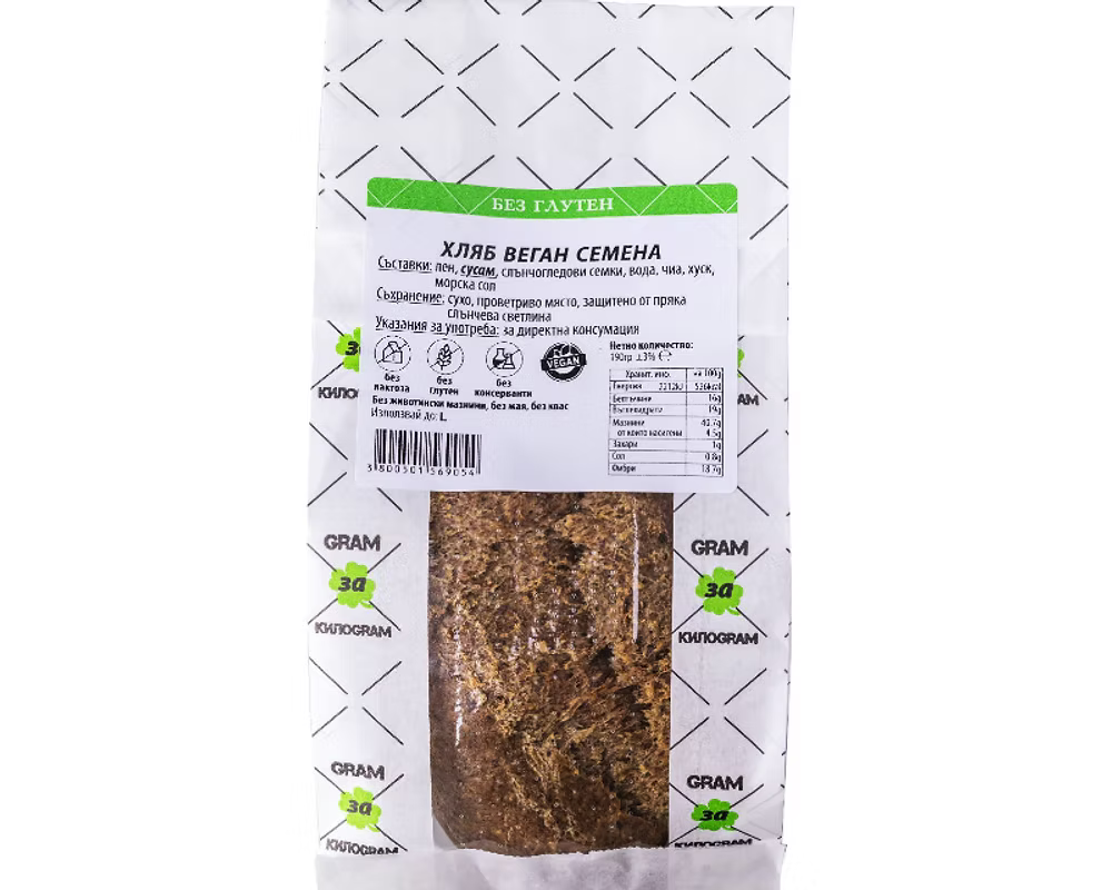 Хляб Веган Семена - 190 гр