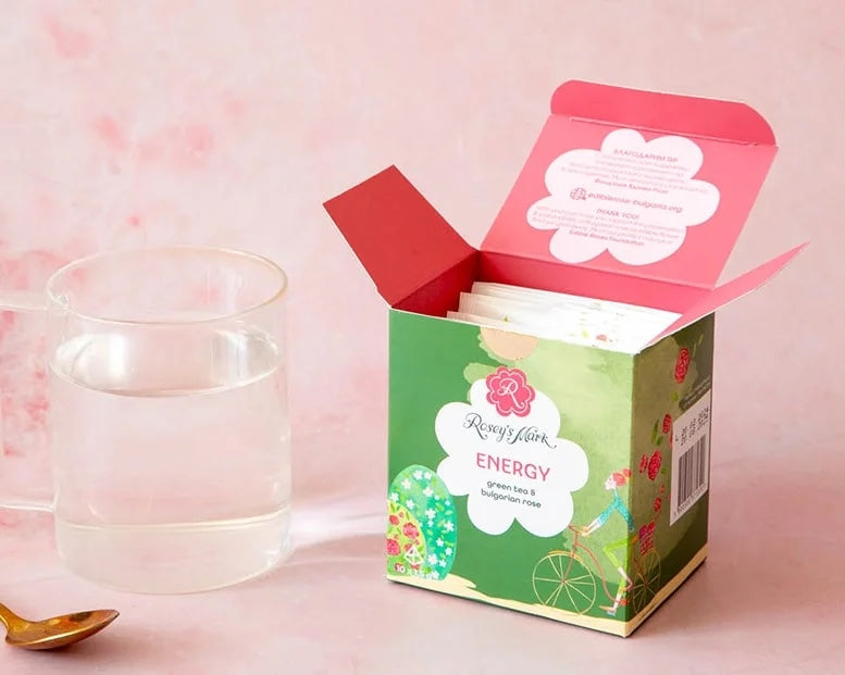 Energy - зелен чай и роза в пирамидки