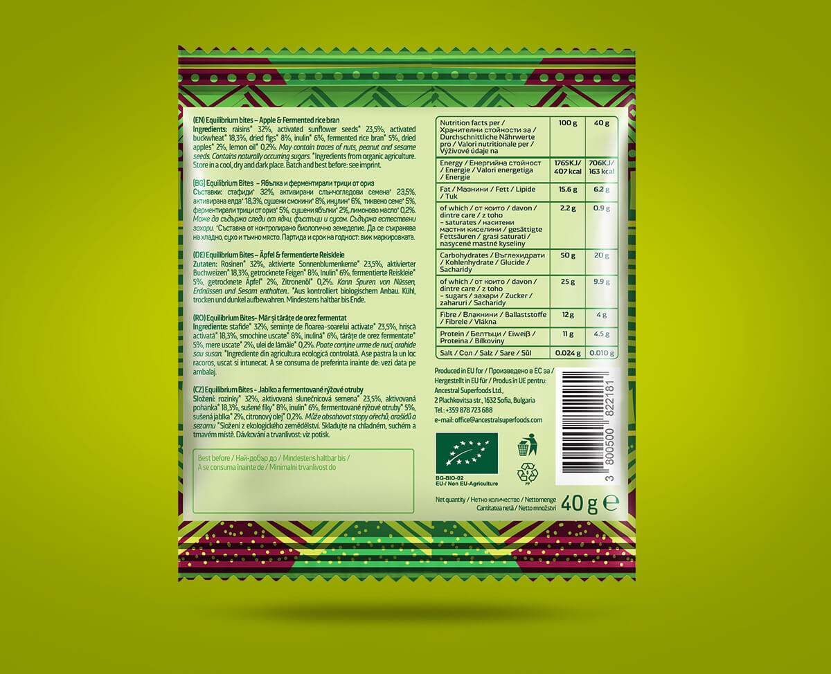 EQUILIBRIUM BITES – здравословен десерт без добавена захар