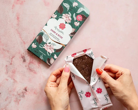 Шоколад с рози без захар