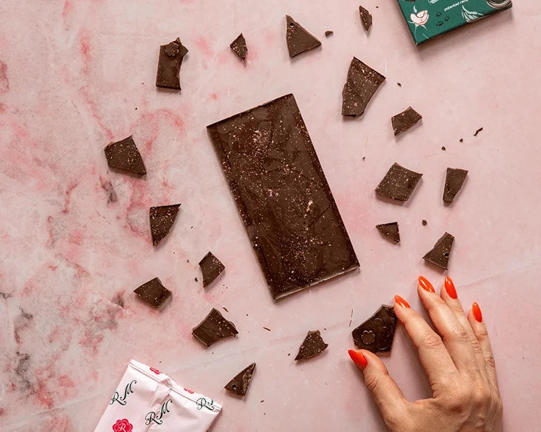 Шоколад с рози без захар