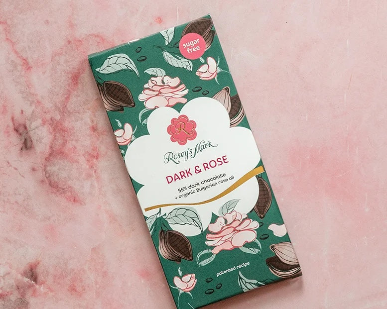 Шоколад с рози без захар