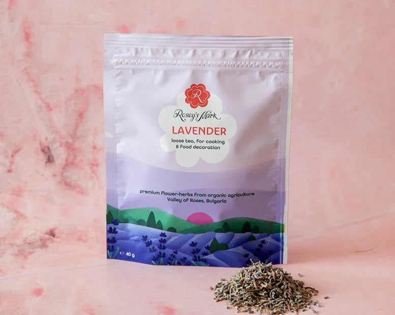 Лавандула - насипен лавандулов цвят за чай, за готвене и декорация на храна