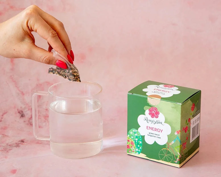 Energy - зелен чай и роза в пирамидки